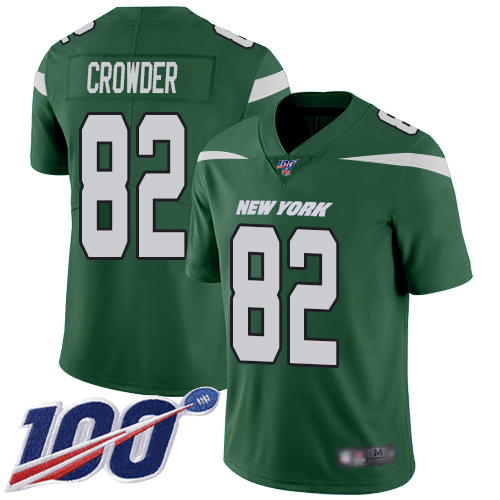 New York Jets Limited Green Youth Jamison Crowder Home Jersey NFL Football #82 100th Season Vapor Untouchable